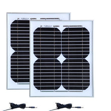 Load image into Gallery viewer, TUV Waterproof Pannello Solare 12v 10W  2 Pcs Solar Module 20w 24v Solar Battery Charger Camp Car Caravan Lamp LED Light
