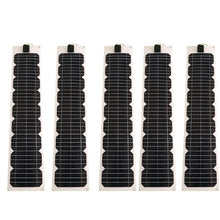 Load image into Gallery viewer, Waterproof Zonnepanelen 100 watt Solar Panel flexible 12V 20W 5PCS  Lighter Solar Phone Charger Battery Motorhome Camping Car