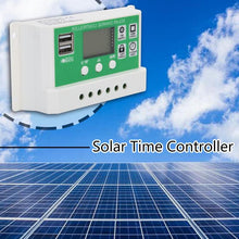 Load image into Gallery viewer, 12V 24V LCD Display Dual USB Solar Panel Charger Controller PWM Charge Regulator Automatic Recovery Type without Damaging 10-30A