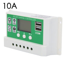 Load image into Gallery viewer, 12V 24V LCD Display Dual USB Solar Panel Charger Controller PWM Charge Regulator Automatic Recovery Type without Damaging 10-30A