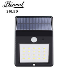Load image into Gallery viewer, Binval Wireless Solar Lamp Light 20 LEDs Motion Sensor Garden Lamps Lampada Solar Luz Solar Garden Light Solaire Wall Lamp